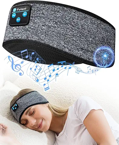 Auriculares para Dormir con Diadema Bluetooth para Dormir, Fulext Inalámbricos con Cancelación de Ruido para Dormir de Lado, Siesta de Oficina, Viajes Aéreos, Relajantes, Meditación  