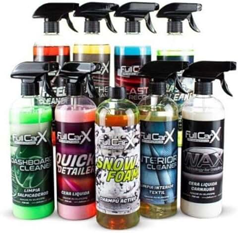 AutoFullCar - Kit Limpieza Y ACONDICIONAMIENTO Interior Exterior Detailing FullCarX  