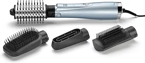 BaByliss AS774E Cepillo Secador de pelo 4 en 1 Hydro-Fusion, Seca, Alisa, Moldea, da Volumen y Textura, Sistema Iónico Dual, Tecnología de Plasma Avanzada, Pello Brillante y sin Encrespamiento  