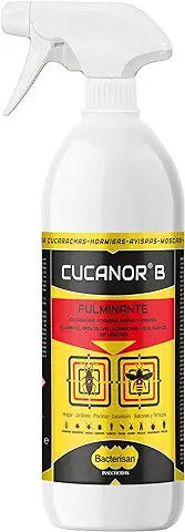 BACTERISAN Cucanor B 750ml | Spray Insecticida a Todo Tipo, Como Cucarachas, Avispas, Hormigas |acción Fulminante Frente A Insectos Rastreros Y Voladores, Repelente  