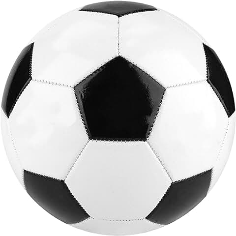 Balón de Fútbol Tamaño 5,Balón de Fútbol para Entrenamiento,Diseño Clásico en Blanco y Negro Entrenamiento de Fútbol Balón para el Entrenamiento de Equipos Deportivos  