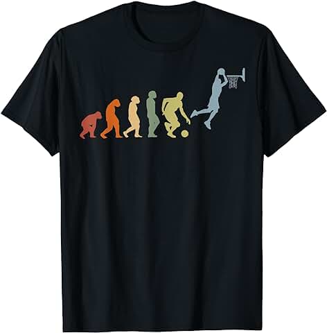 Baloncesto Pelota de Baloncesto Retro Evolución Basketball Camiseta  