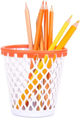 Balvi Portalápices Basket Color Blanco para los Amantes del Baloncesto Plástico  