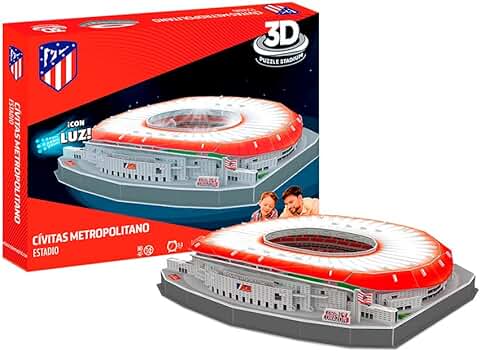 Bandai - Eleven Force Puzzle 3D Estadio Civitas Metropolitano (ATM) Con Luz (EF16034)  