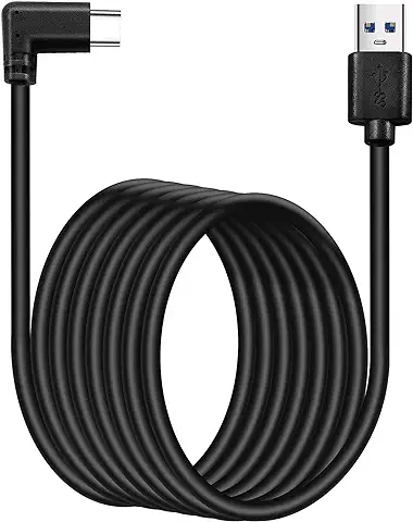 Baolongking Oculus Quest - Cable USB C de 2 Enlaces, Cable de Carga Rápida de 60 W, Carga PD para Oculus Quest y PC de Juegos (A a C) 3m  