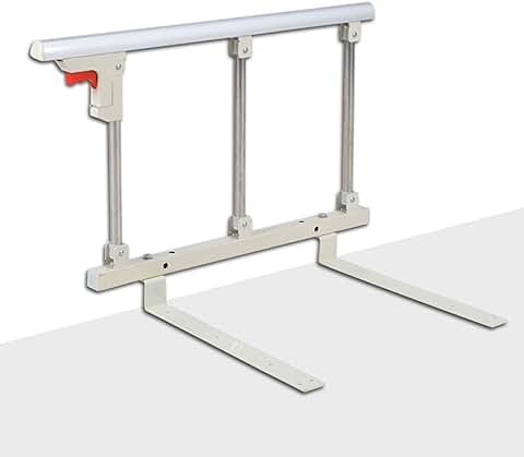 Barandilla Plegable de Seguridad Lateral para Personas Mayores, Adultos, Apoyo para Barandilla de Cama, Barandilla de cama de Hospital, Barra de Agarre de Metal  