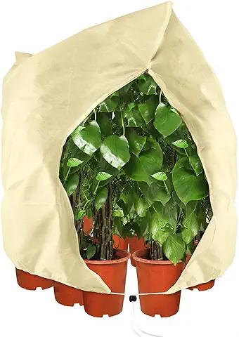 Bearbro 180 * 120cm Funda para Plantas, Cubiertas de Protección Contra Heladas de Plantas,Protege de Bajas Temperaturas los Cultivos de Plantas para Flores Arbustos Árboles  