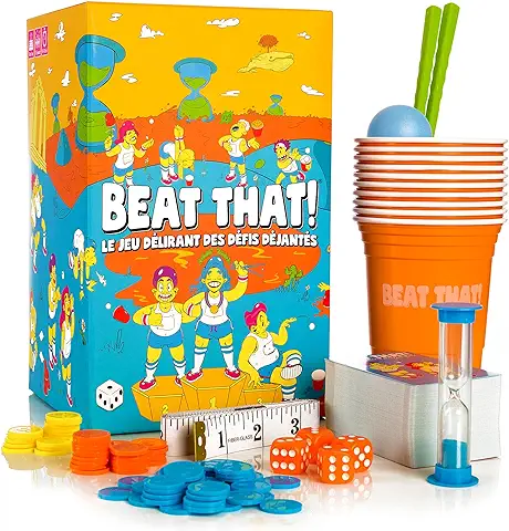 Beat That – Juego de 160 Desafíos para Familia o Entre Amigos – Juego de mesa de 2 a 8 Jugadores  