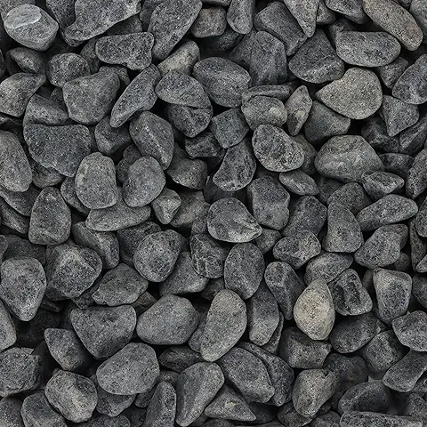 Belle Vous Piedras Decorativas Naturales (Bolsa de 3,6 kg) Mini Piedras Jardin Variadas de 0,5 a 1,3 cm - Piedras para Macetas, Paisajismo, Acuarios y Decoración en el Hogar - Color Gris  