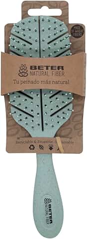 Beter - Cepillo de pelo Esqueleto Antitirones Natural Fiber Hecho a base de Fibras de Trigo, Cepillo Desenredante Antienredos y Antirotura, Peinado Suave y sin Tirones, Para todo tipo de Cabellos  