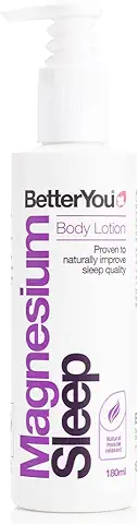 BetterYou Sleep Lotion - Loción Corporal de Magnesio | Relajante Muscular y Favorecer el Descanso | Vegano - 180 ml  