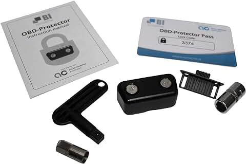 Bi - Protector Antirrobo Inmovilizador para Conector OBD, Cubierta para Interfaz OBD  