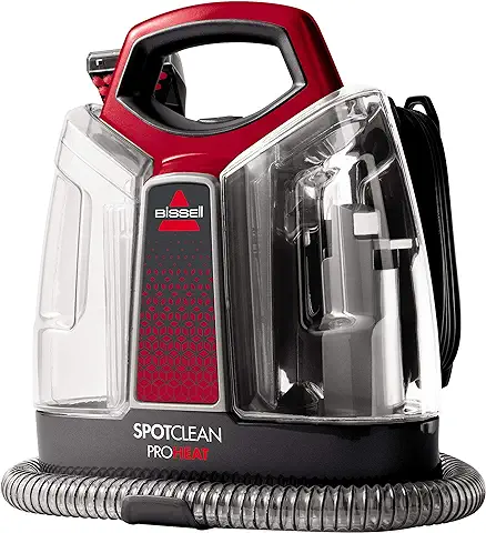 BISSELL SpotClean ProHeat | Limpiador de Manchas Multisuperficie para Alfombras, Moquetas, Tapicería, Escaleras y Coche | Incluye Fórmula y Accesorios | 330 W | 74 dB | 36988  