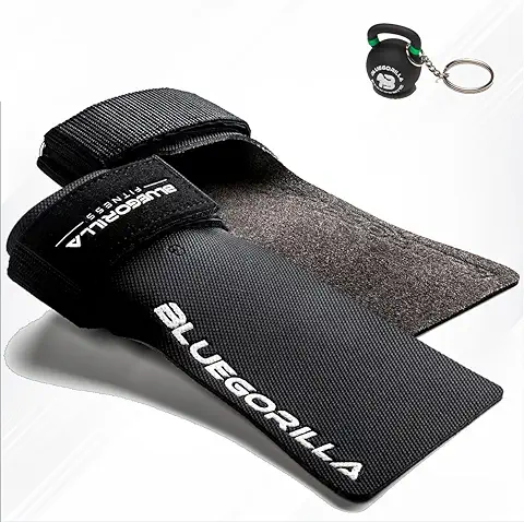 BLUEGORILLA Alligator - Calleras para Crossfit. Super Grip!. Máxima Adherencia y Protección en tus Manos. Gimnasio ,box ,calistenia, etc. Previenen Ampollas.Neopreno de Protección en Muñeca. Llavero de Regalo!  