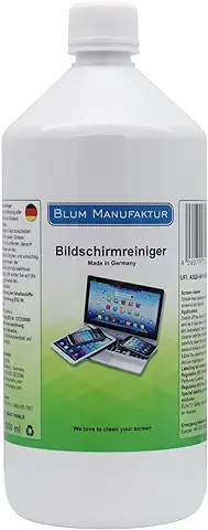 Blum - 1000ml Limpiador de Pantalla (Bottiglia di Ricarica). Limpieza Todas Las Pantallas y Displays. Sin Rayas y sin Estrías.  