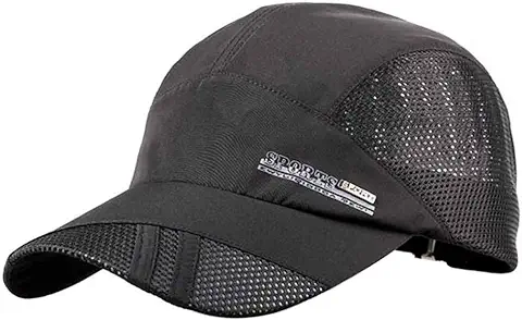 Bobury Sombreros de Secado Rápido Deportivo Gorra de Béisbol de Malla Transpirable de Verano para Hombres  