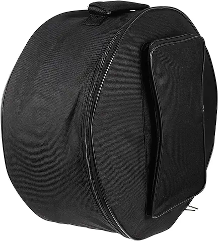 Bolsa Acolchada para Tambor de caja de 13 a 14 Pulgadas, Mochila con Asas, Correa de Hombro Ajustable, Bolsa de Tambor... (negro)  