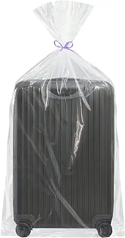 Bolsas de Almacenamiento de Plástico Transparente Extragrandes, 5 Piezas de 40 x 60 Pulgadas, Grandes Bolsas de Almacenamiento de Plástico para Equipaje, Maleta, Muebles, 5 Cintas Incluidas  