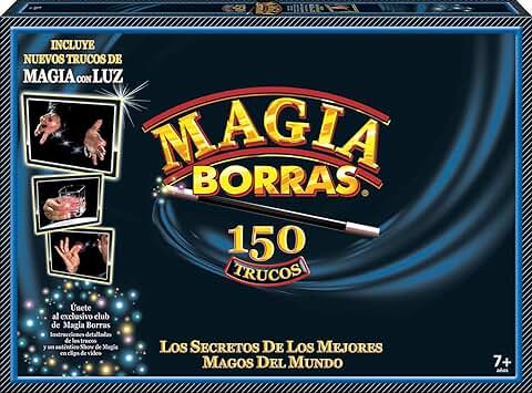 Borras - Magia Borras con Luz 150 Trucos, a Partir de 7 años, 47 x 33 x 6 cm (17473)