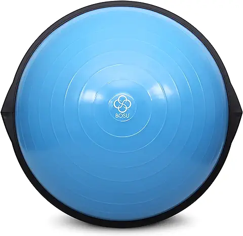 BOSU 72-10850-2BB Equipo de Gimnasio en casa Entrenador de Equilibrio para Equilibrio, Fuerza, Flexibilidad, Cardio, Núcleo y Entrenamiento de Cuerpo Entero, 65 cm (azul)  