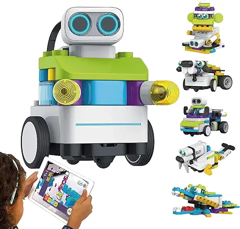 BOTZEES Bloque de Construcción Robot para Niños, Codificación para Niños, Set de Robótica, Modelo de Construcción 5en1, Juguete Interactivo con Robot Programable Regalo para Niños  