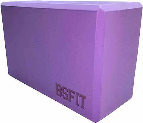 BSFIT® 1 Bloque de yoga de Espuma eva 15x22,5x10 Cms,Eleva tu Experiencia de Yoga y Pilates con Ladrillo yoga de Calidad. Yoga Bricks, Bloques Elevación  