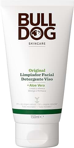 Bulldog Skincare For Men Original Limpiador Facial - Limpiador, Blanco, 150 ml (Paquete De 1)  