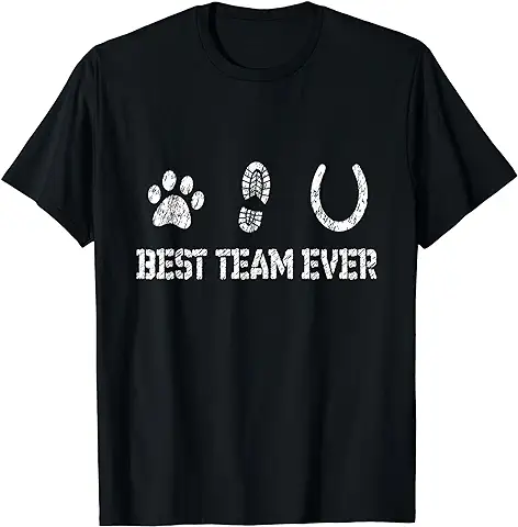 Caballo y Perro Bestes Team Ever Camiseta  