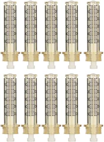 Cabezal de Ampolla de 10 Piezas de 0,5 ml, Aguja de Jeringa Accesorio de Pluma de Inyección de ácido Hialurónico para Jeringa de Eliminación de Arrugas  