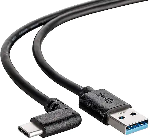 CABLETEX Cable Realidad Virtual VR USB C a tipo A USB 3.1 I 3 Metros de Largo para Oculus Quest Link, MacBook Pro, Galaxy S8+, S9+, S10+, Huawei P20 Pro - Negro  