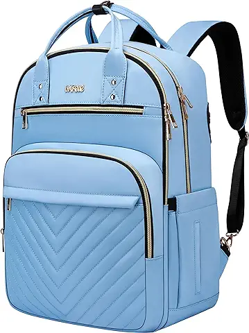 Cafele Mochila de Computadora Portátil para Hombres de Mujer, Mochila de Trabajo de Viaje Impermeable Billetera de moda Bolsa de Computadora para Profesores de Negocios Universitarios, azul  