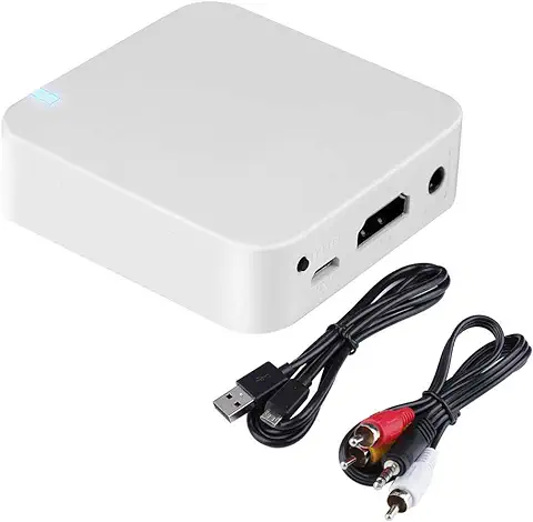 Caja de Pantalla WiFi del Coche, AV + HDMI Screen Mirroring Mirror Box Adaptador de Receptor de Enlace de Teléfono Soporte Miracast DLAN Airplay, Compatible con IOS/Android/PC/TV  