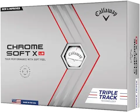 Callaway Chrome Soft X LS Triple Track Golf Balls, Unisex-Adult  