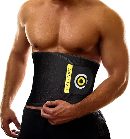 CAMBIVO Faja Reductora Mujer y Hombre, Faja Lumbar Hombre Ajustable para Deporte, Fajas Reductora de Neopreno, Aumento de Sudor, Sweat, Gimnasio, Ejercicio Abdominales en Casa