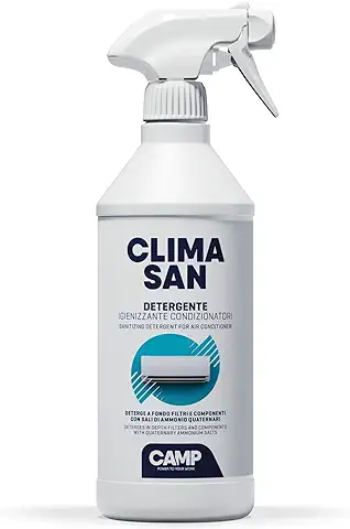 CAMP CLIMASAN Detergente para Sistemas de aire Acondicionado,para Filtros, Componentes y Unidades Exteriores, 750 ml  