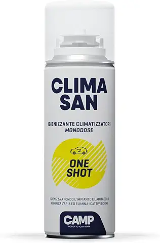 CAMP CLIMASAN ONE-SHOT Spray Higienizante para Aire Acondicionado de Dosis Única,purifica el aire y Neutraliza los Malos Olores  