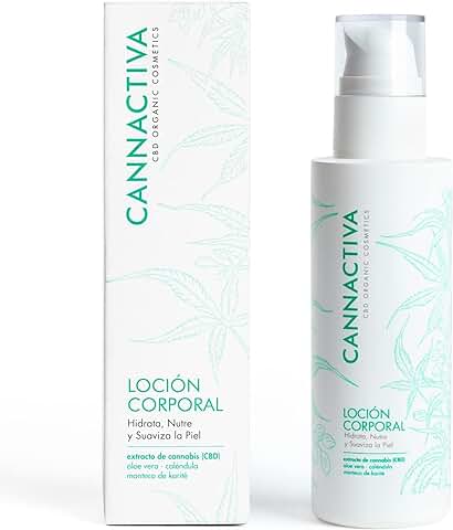 Cannactiva - Crema Hidratante Corporal con Cáñamo - 200 ml - Con Aloe Vera, Karité y Extractos Botánicos - Ayuda a la Hidratación y Reparación de la Piel - Aroma Floral y Cítrico  