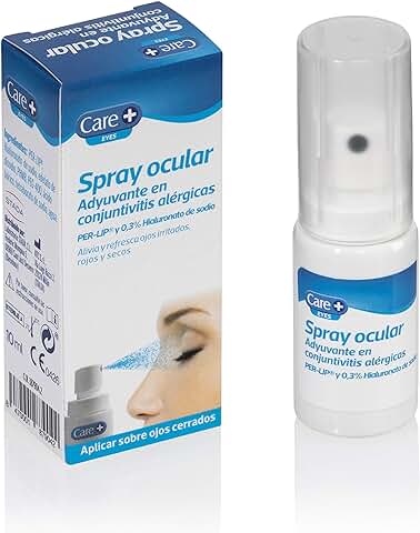 Care + Spray Ocular, Blanco, 10 ml (Paquete de 1)  