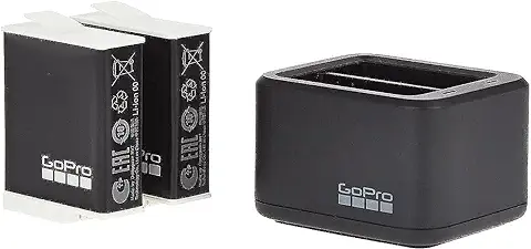 Cargador de Batería Dual GoPro + 2 Baterías Enduro (HERO11 Black/HERO10 Black/HERO9 Black) - Accesorio Oficial de GoPro  