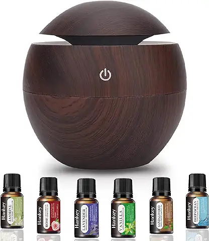 Casanova® - Humidificador Difusor Aromas Ultrasónico con 4 Aceites Esenciales Naturales Ambientador Vaporizador Yoga Aromaterapia Silencioso Purificador Aire Deshumidificador Neutralizador Olores  