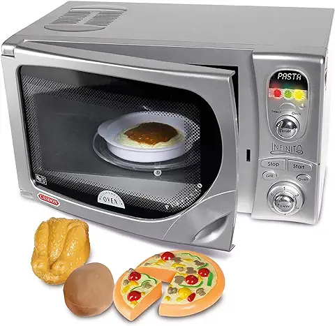 Casdon 5011551004923 Toy Replica of De'Longhi’s ‘Infinito’ Microwave For Children Aged 3+ Other License, Multicolor, 36 x 21 x 19 cm  