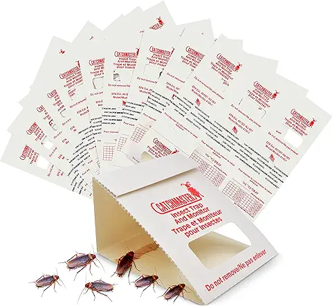 Catchmaster 100i – Trampas Cucarachas – 30 Piezas – Trampas Adhesivas de Máxima Calidad para Cucarachas – Sin Veneno ni Biocidas – Trampa Anti Cucarachas – Seguro para Niños y Mascotas  