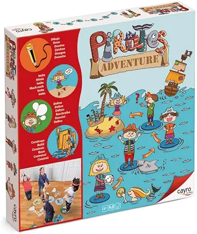 Cayro - Aventure Pirates - Juego De Mesa - ¡Conviértete En Un Auténtico Pirata! - Juego De Estrategia y Aventuras - para Toda La Familia - Tablero  