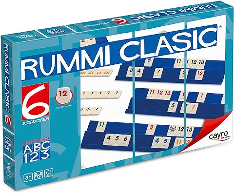 Cayro - Rummi Classic 6 Jugadores - Juego Tradicional - Desarrollo de Habilidades Cognitivas y Lógico Matemáticas - Juego de Mesa (712)  