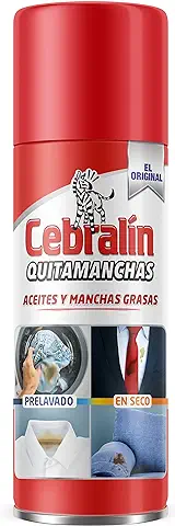 Cebralin - Quitamanchas en Spray, Elimina Manchas de Aceite y Grasas en Textiles, Uso en Seco y Prelavado - 200 ml  