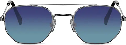 Cheapass Gafas de Sol Pequeño Redondas Metal Estilo con Parte Superior Lisa Protección UV400 Hombres Mujeres  