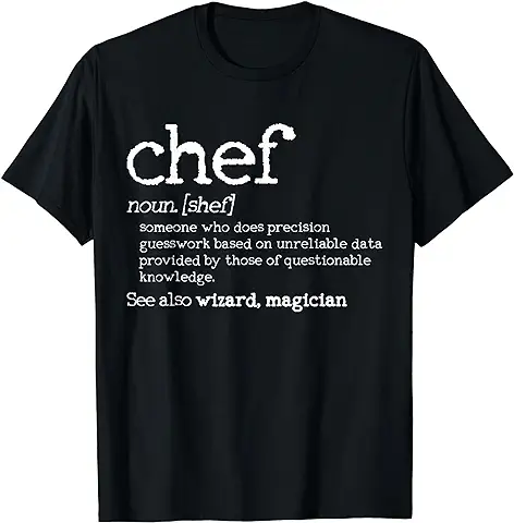 Chef Definition, Divertido Cocinar, Regalo Camiseta  