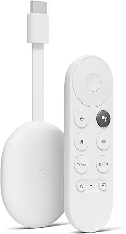 Chromecast con Google TV (HD) - Reproduce Contenido en Streaming en el Televisor con el Mando de Control por voz - Películas, Series en HD  