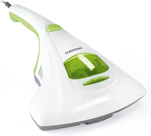 CLEANmaxx Aspirador Manual de ácaros | Limpiador de Colchones con Potente Succión, Esteriliza Las Superficies con luz UV-C | 300Watt [Destruye Hasta el 99,9% de Todos los ácaros]  