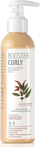 Clearé Institute - Booster Curly | Acondicionador Leave in sin Aclarado | Hidrata y y Define tus Rizos | Más Volumen y Brillo Sin Encrespamiento | 98% Ingredientes Naturales | 200 ml  